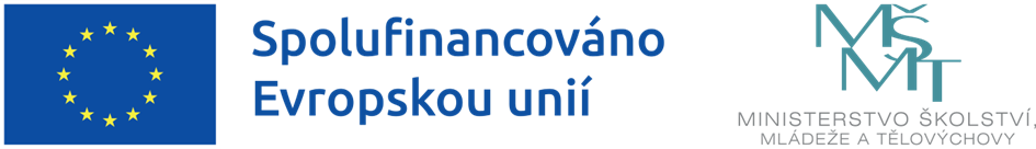 Logo "Spolufinancováno Evropskou unií" a logo MŠMT